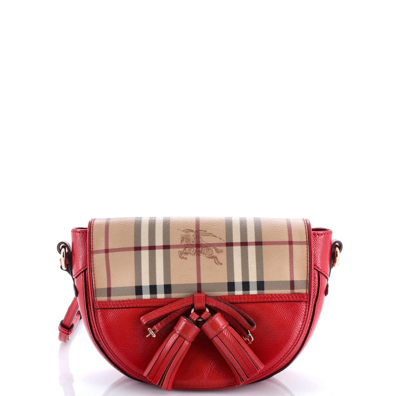 Maydown Crossbody Bag Haymarket Coated Canvas and Leather Small