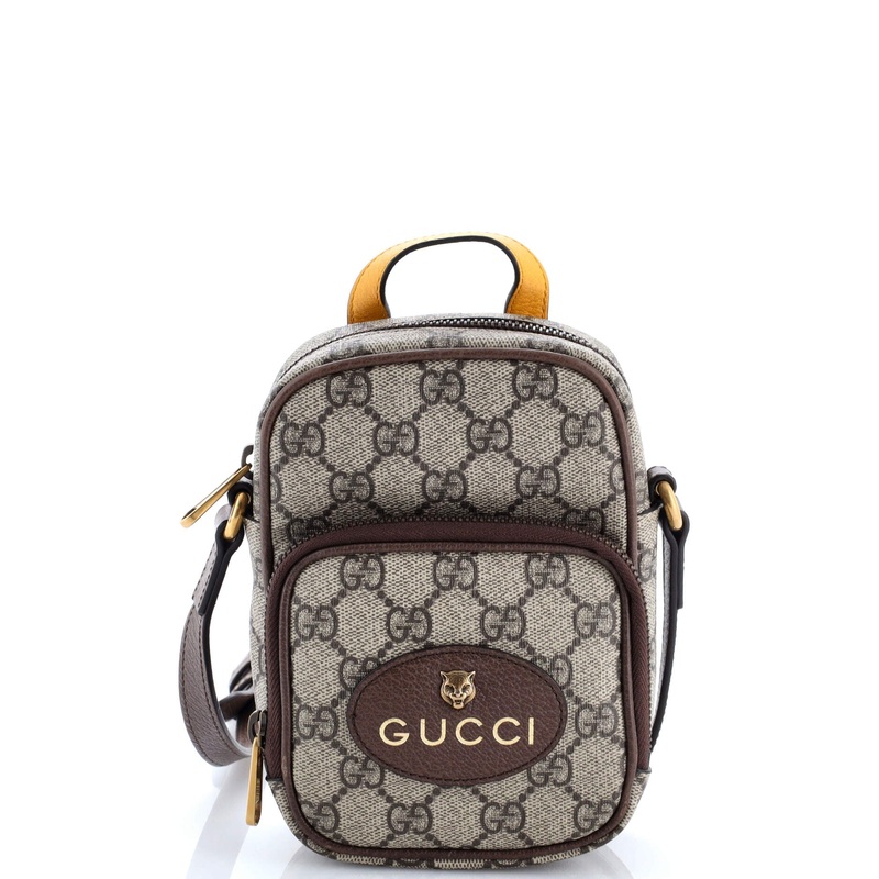 Neo Vintage Top Handle Crossbody Bag GG Coated Canvas Mini