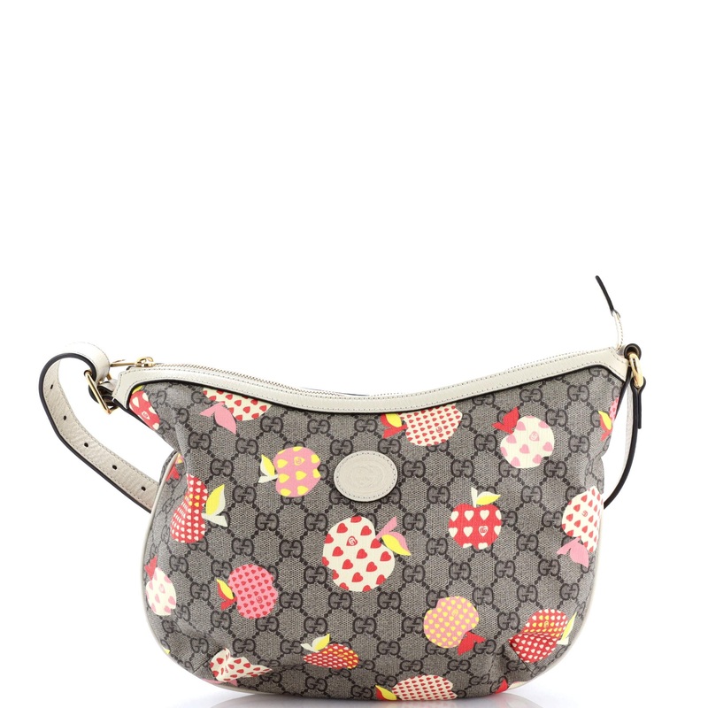 Ophidia Half Moon Hobo Printed GG Coated Canvas Small