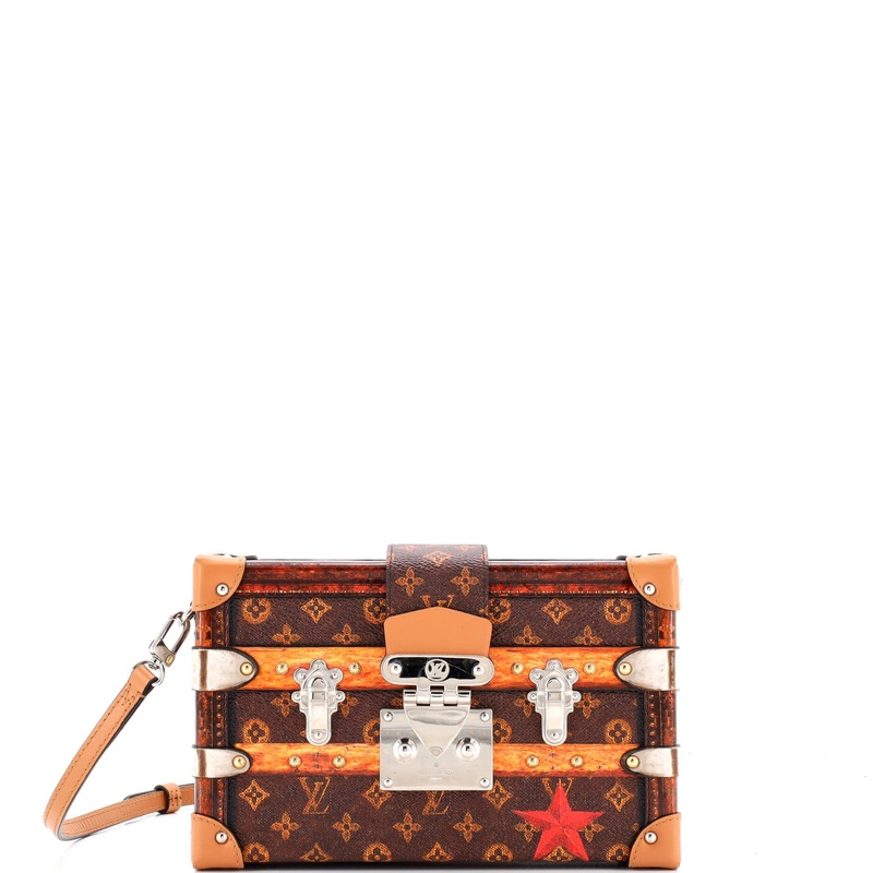 Petite Malle Handbag Limited Edition Time Trunk Monogram Canvas