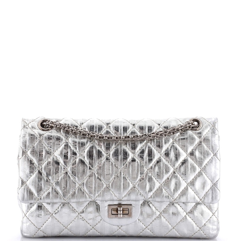 Rayures Reissue 2.55 Flap Bag Quilted Metallic Aged Calfskin 226