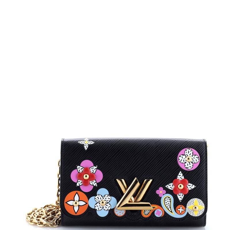 Twist Chain Wallet Limited Edition Floral Patchwork Epi Leather