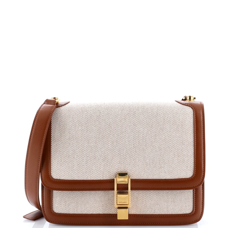 Carre Satchel Canvas with Leather Medium