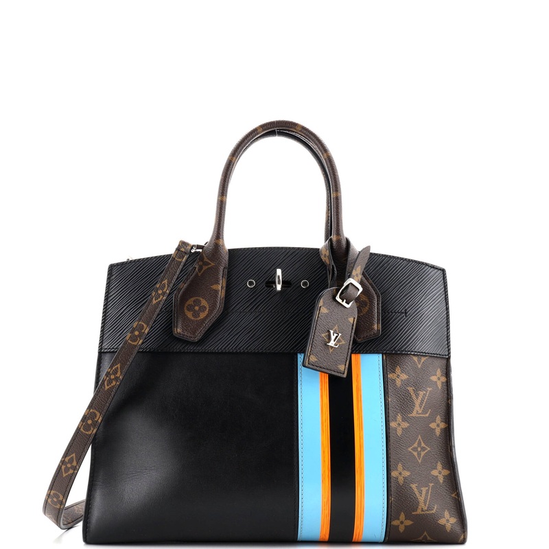 City Steamer Handbag Limited Edition Monogram Canvas and Leather MM