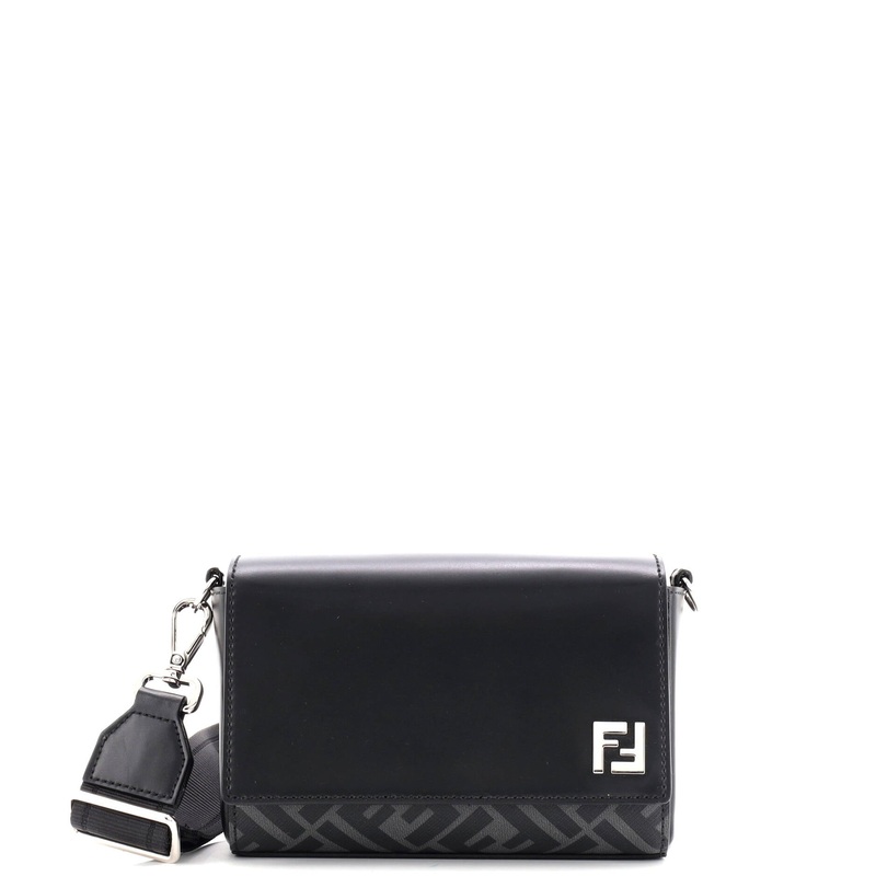 FF Squared Compact Bag Zucca Coated Canvas and Leather