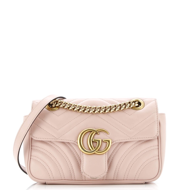 GG Marmont Flap Bag Matelasse Leather Small