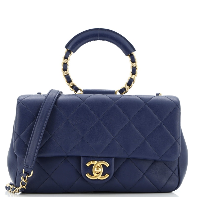 In The Loop Flap Bag Quilted Lambskin Medium
