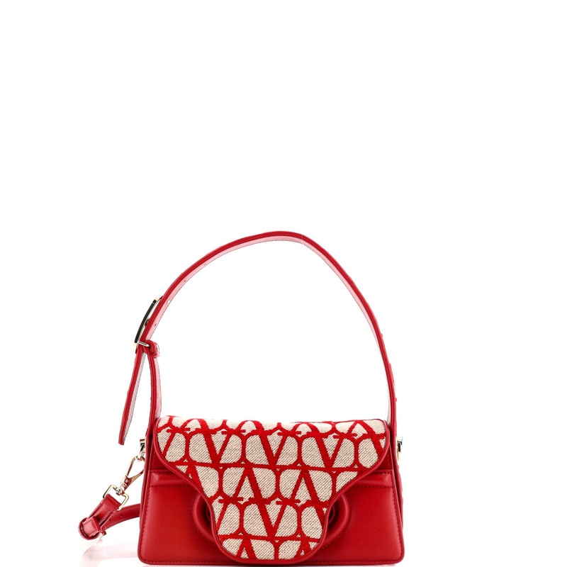 Le Petit Deuxieme Shoulder Bag Iconographe Canvas and Leather