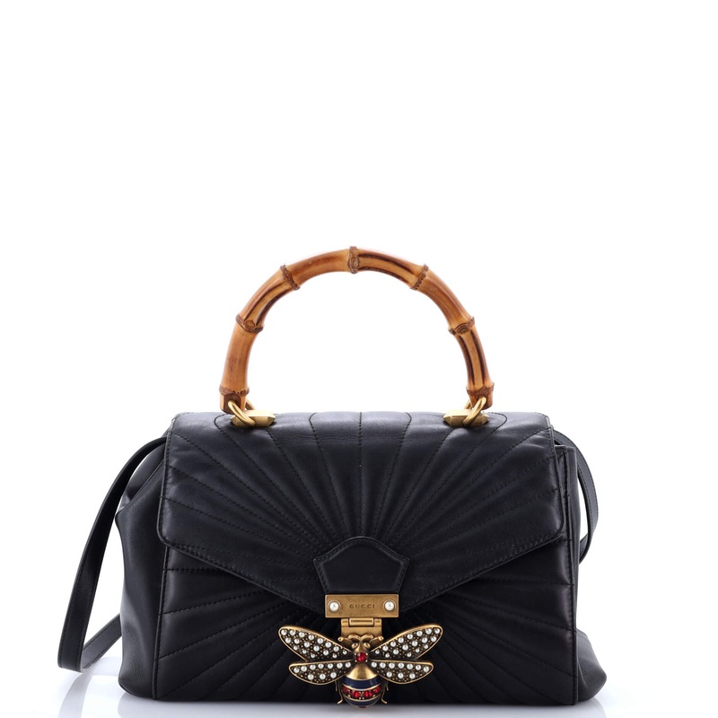 Queen Margaret Top Handle Bag Quilted Leather Medium