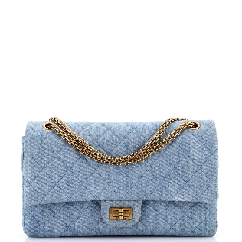 Reissue 2.55 Flap Bag Quilted Denim 226