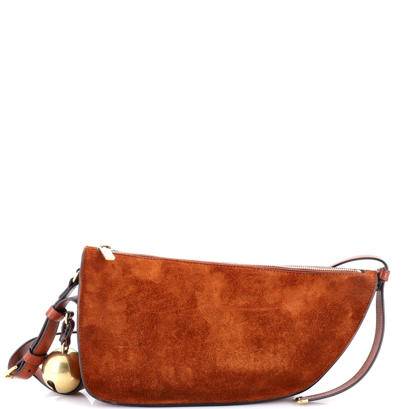 Shield Sling Shoulder Bag Suede Mini