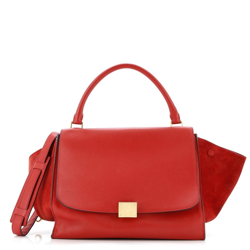 Trapeze Bag Leather with Suede Medium