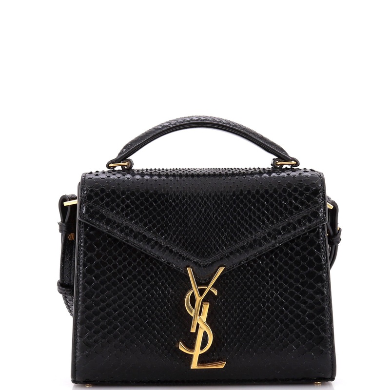 Cassandra Top Handle Bag Snakeskin Mini