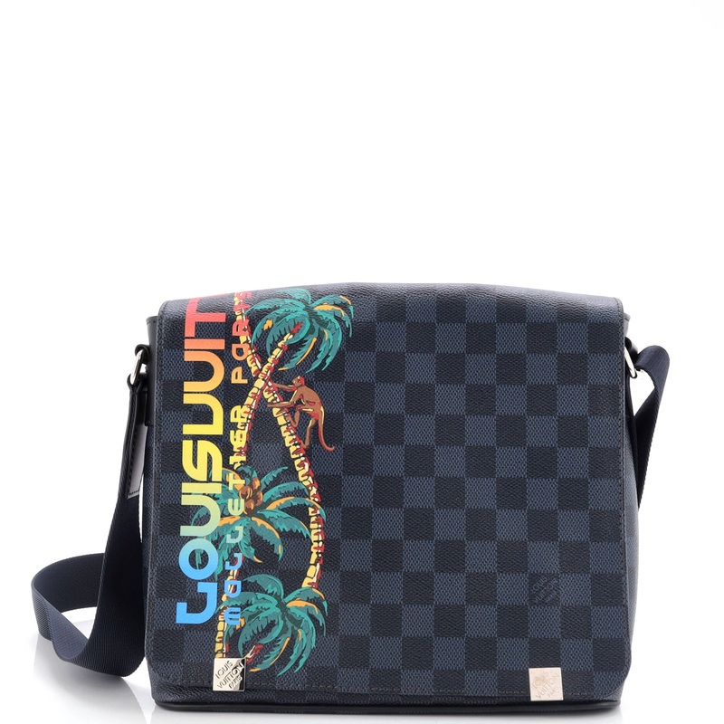 District NM Messenger Bag Limited Edition Damier Cobalt Jungle PM