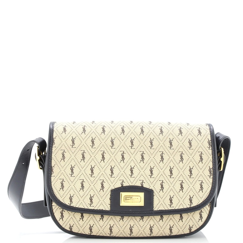 Flap Satchel Monogram All Over Canvas and Leather Medium