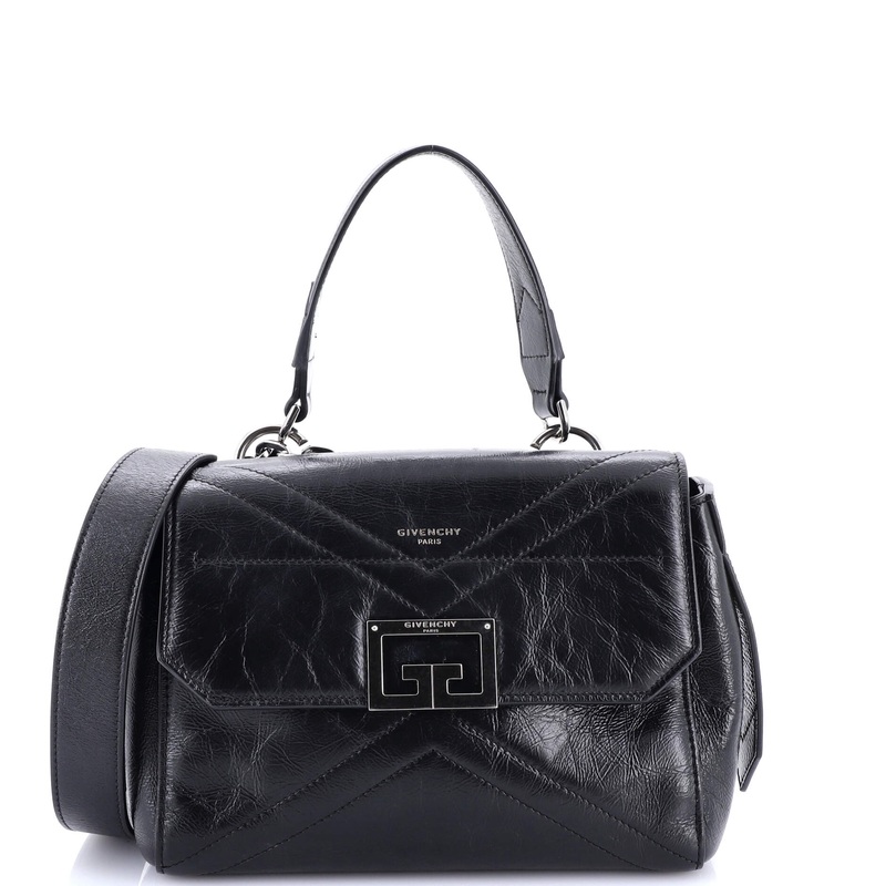 ID Flap Bag Crinkled Glazed Leather Small