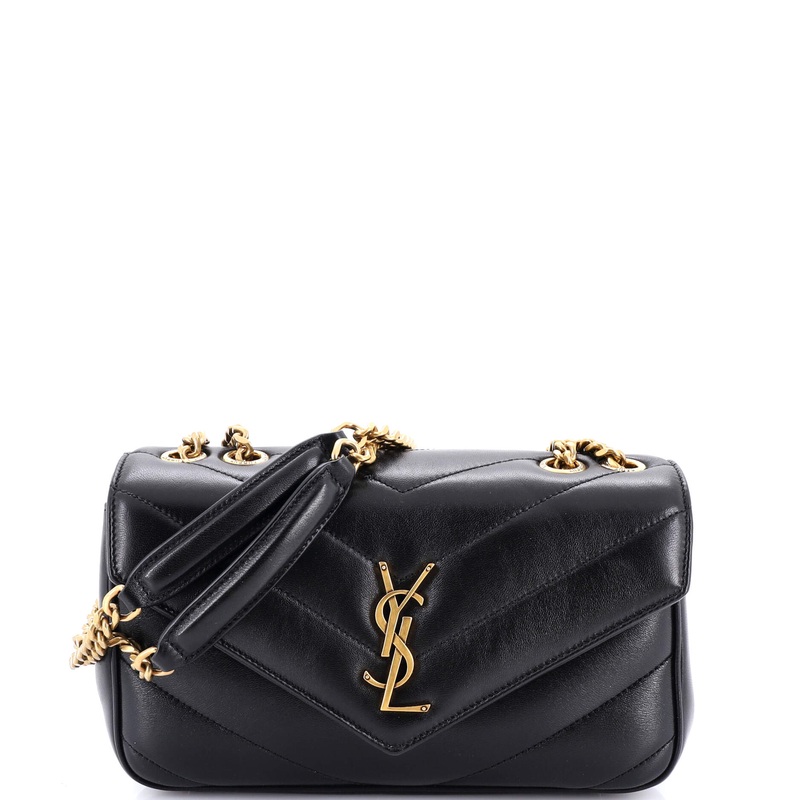 Loulou NM Shoulder Bag Matelasse Chevron Leather Small