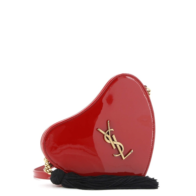 Love Heart Tassel Chain Bag Patent Small