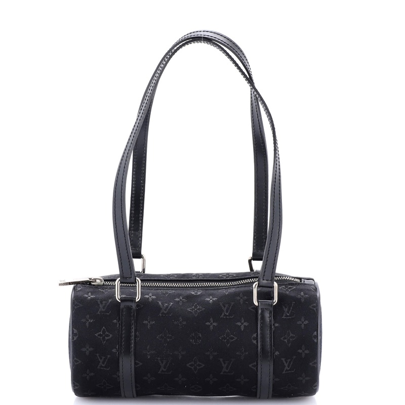 Papillon Handbag Monogram Satin Mini