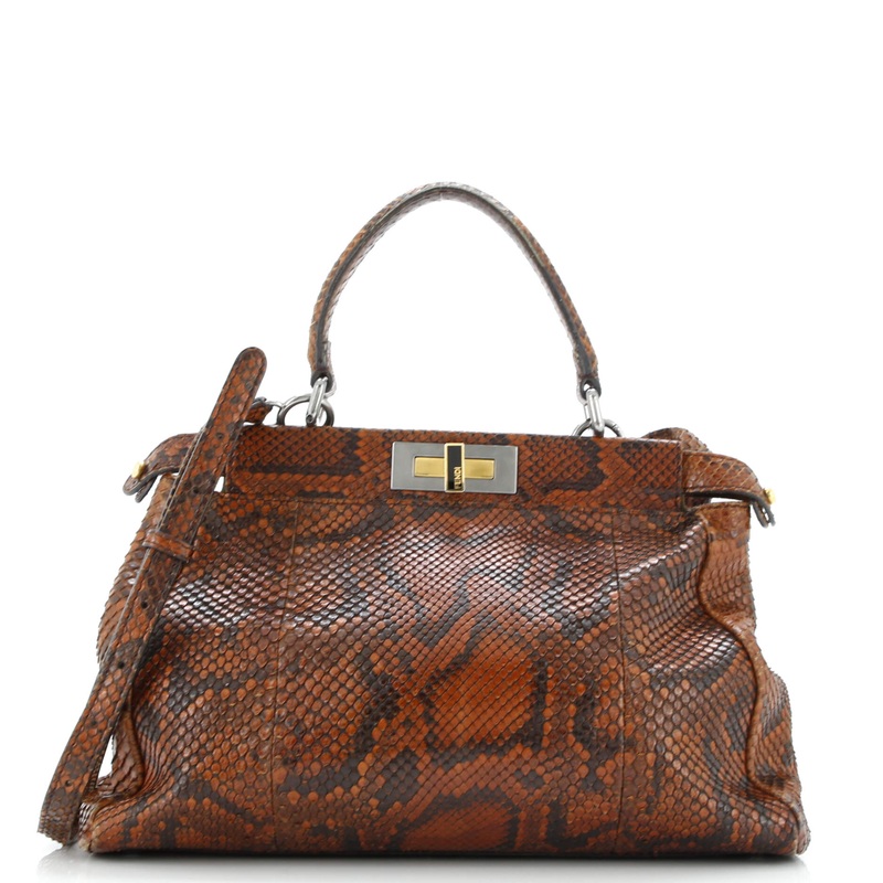 Peekaboo Bag Python Regular