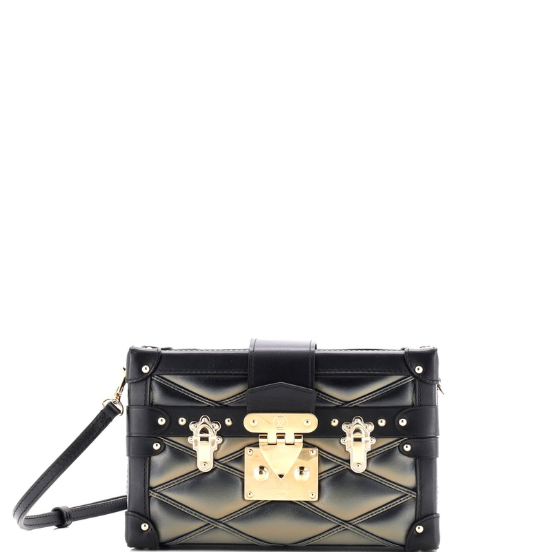 Petite Malle Handbag Malletage Leather