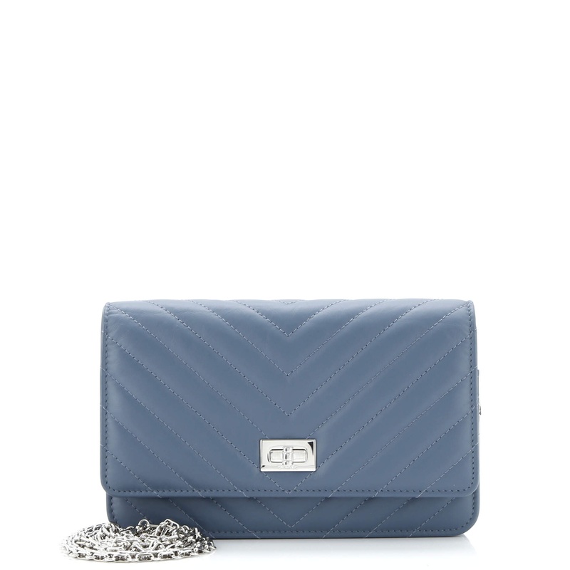 Reissue 2.55 Wallet on Chain Chevron Lambskin