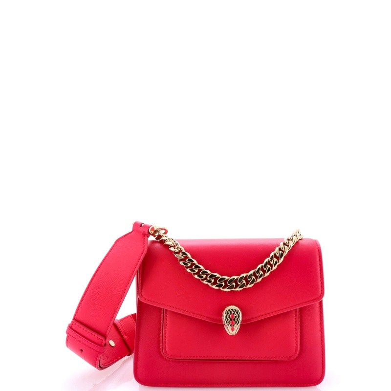 Serpenti Forever Maxi Chain Crossbody Bag Leather Small