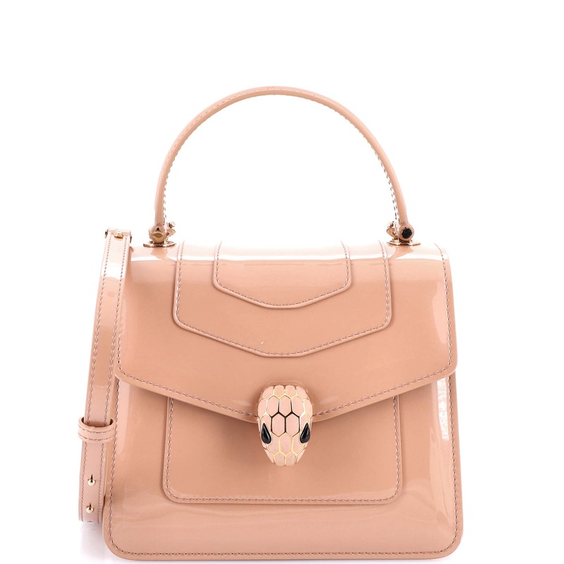 Serpenti Top Handle Bag Patent Small