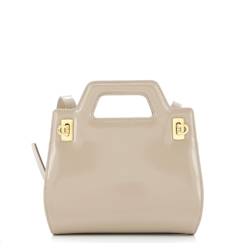 Wanda Top Handle Shoulder Bag Leather Mini