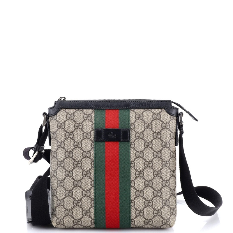 Web Messenger Bag GG Coated Canvas Small