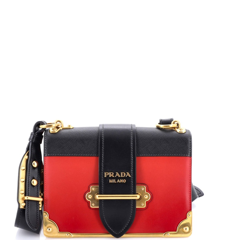 Cahier Crossbody Bag Crystal Embellished Leather Small