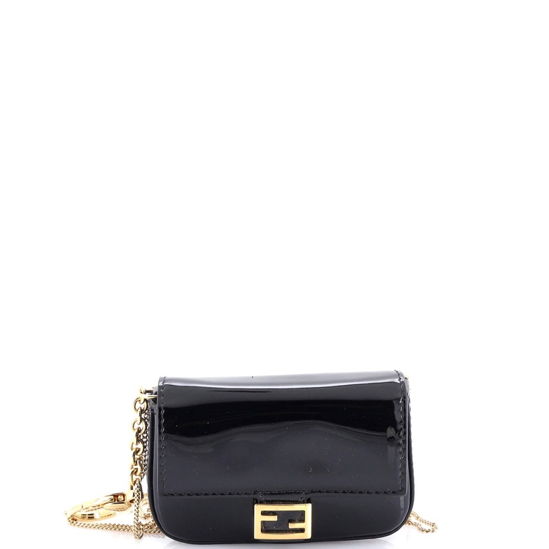 Chain Baguette Charm Bag Patent Nano