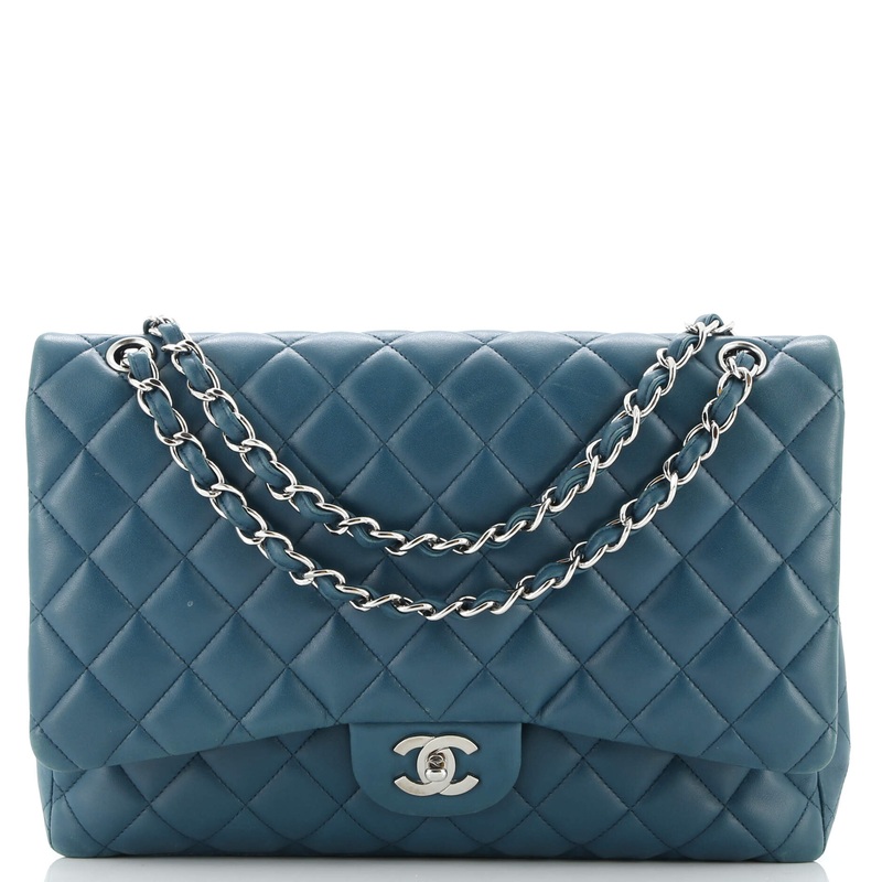 Classic Single Flap Bag Quilted Lambskin Maxi