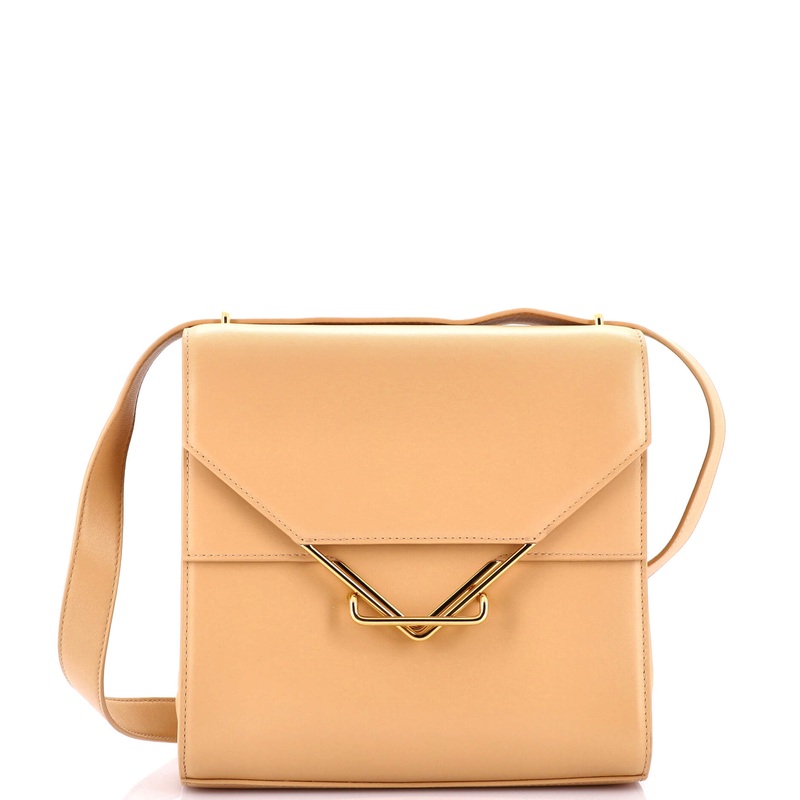 Clip Flap Bag Leather