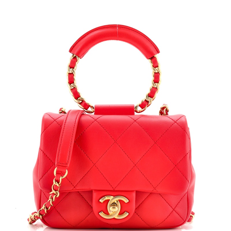 In The Loop Flap Bag Quilted Lambskin Small