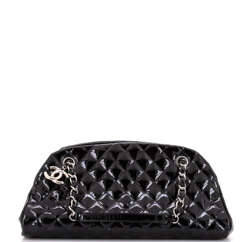 Just Mademoiselle Bag Quilted Patent Medium