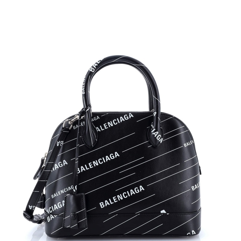 Logo Ville Bag Printed Leather Small