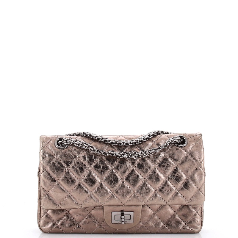Reissue 2.55 Flap Bag Quilted Metallic Aged Calfskin 225