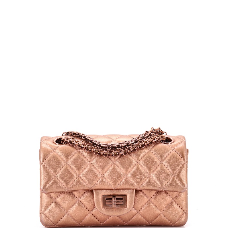 Reissue 2.55 Flap Bag Quilted Metallic Calfskin Mini