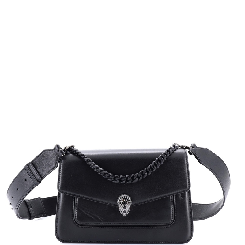 Serpenti Forever Maxi Chain Crossbody Bag Leather Medium