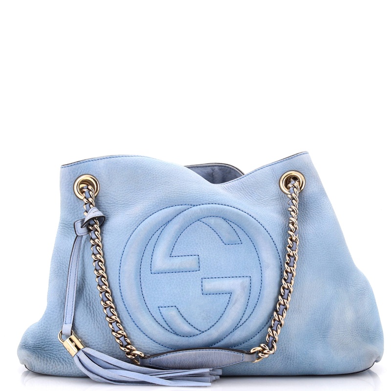 Soho Chain Strap Shoulder Bag Nubuck Medium