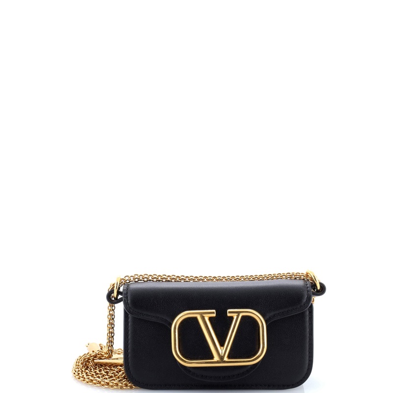 VLogo Loco Flap Shoulder Bag Leather Mini