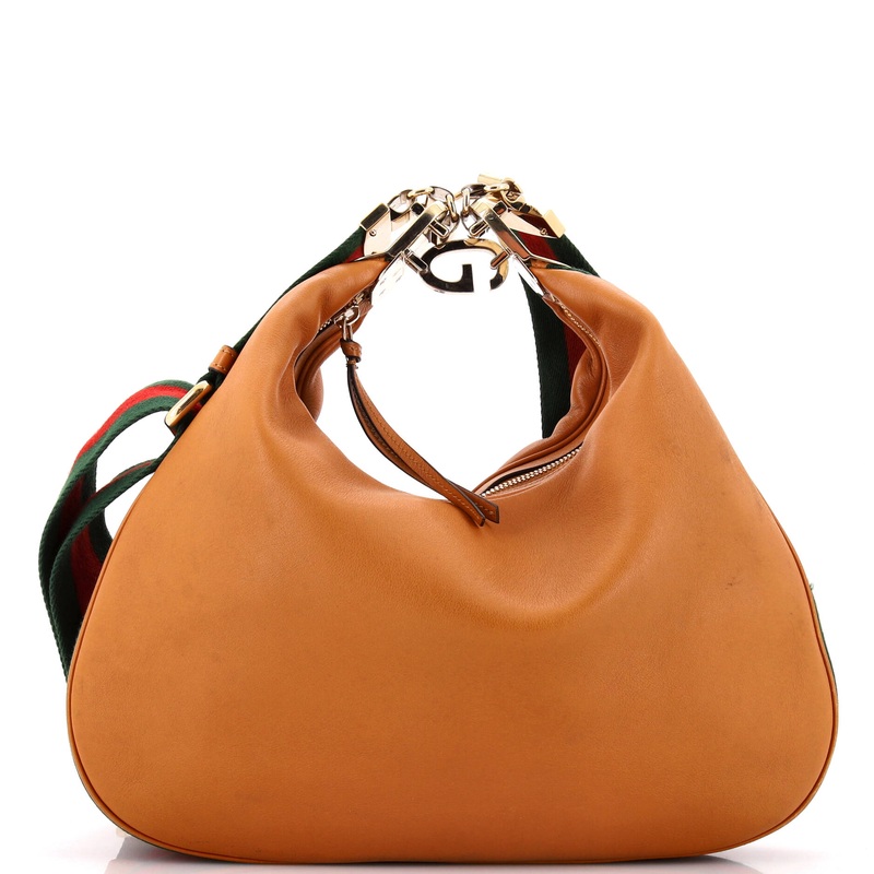 Attache Shoulder Bag Leather Medium
