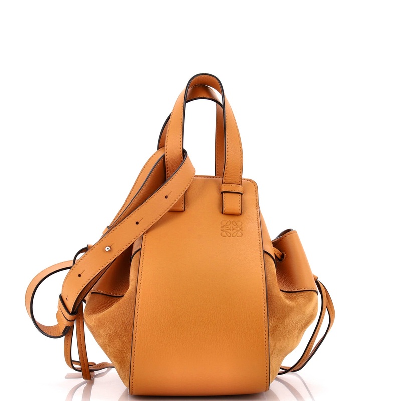 Hammock Bag Leather and Suede Small