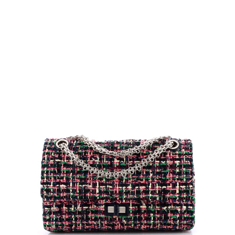 Reissue 2.55 Flap Bag Quilted Tweed with Resin Detail 225