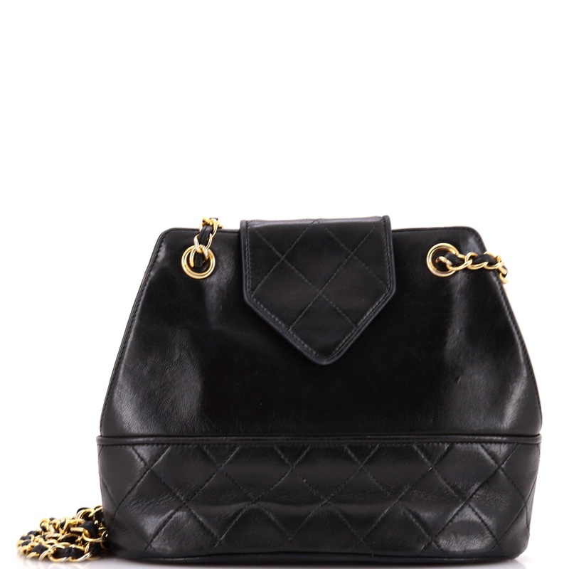 Vintage Tassel Flap Bag Quilted Lambskin Small