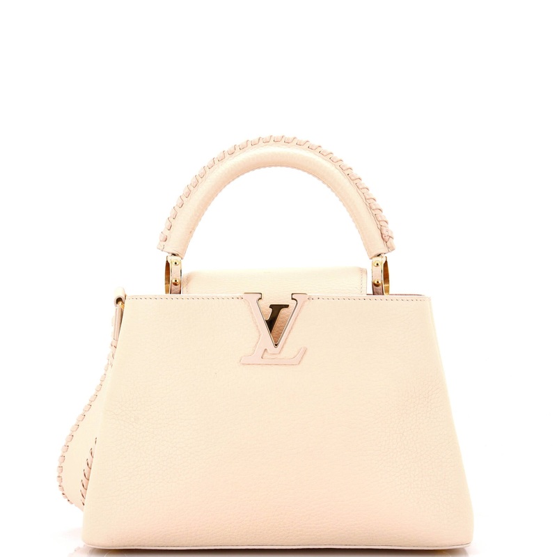 Capucines Bag Leather with Rainbow Braided Detail BB