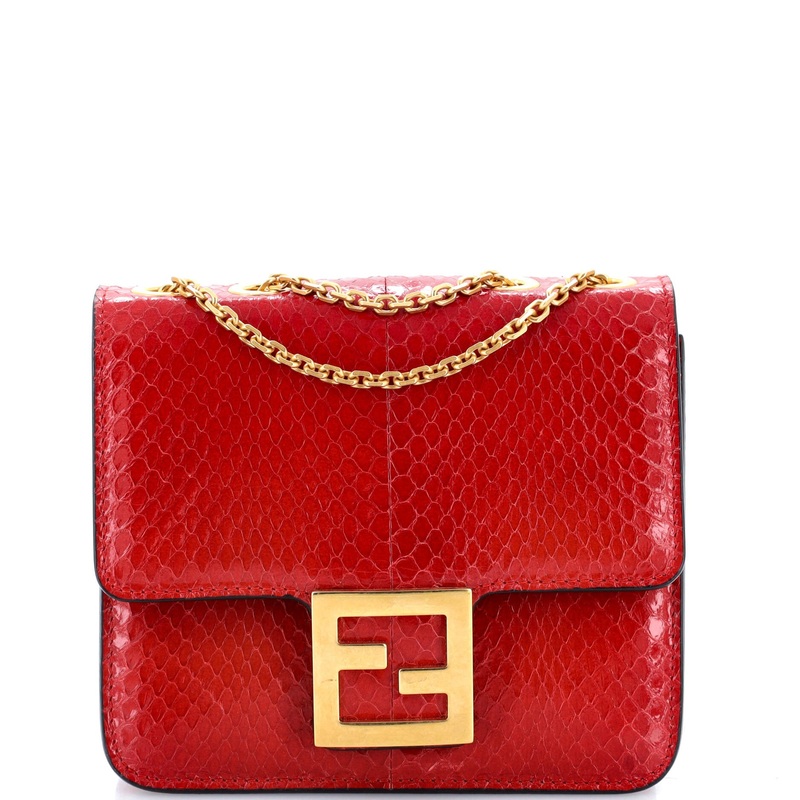 Fab Chain Shoulder Bag Python