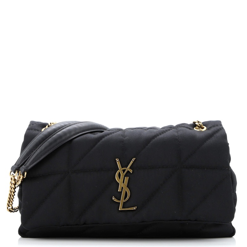 Jamie Flap Bag Quilted Satin Medium