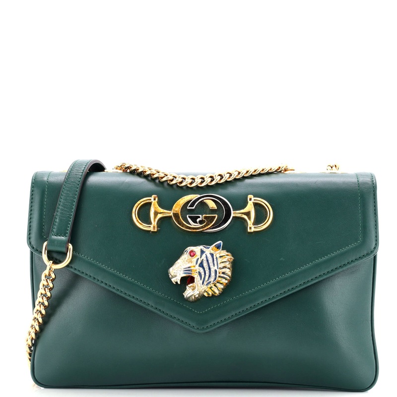 Rajah Chain Shoulder Bag Leather Medium
